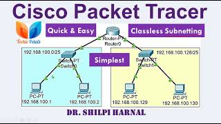 Cisco packet tracer  Subnetting  Classless Addressing  Subnets in Network  class C subnets [upl. by Baylor]