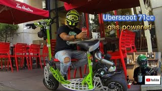 Uberscoot 71cc Evo  gas powered  The ultimate ride  around Manila [upl. by Kcirevam769]