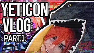 FALLING ON MY 🍑  Kobayashi Dragon Maid Cosplay Adventures  Yeticon 2018 Vlog Part 1 [upl. by Nirag]