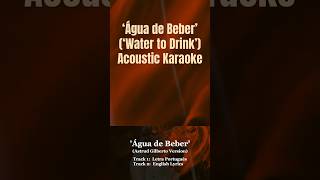 Água de Beber Acoustic Guitar Astrud Gilberto Karaoke Songs with Lyrics Letra Portugués [upl. by Welles]