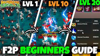 F2P BEGINNERS GUIDE  BANG BANG SURVIVOR [upl. by Dubois]