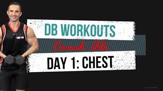 Day 1 Dumbbell Workout Chest amp Triceps [upl. by Wolcott]