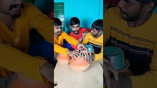 OMG Pot challenge with surprise 😂 Whose luck was bad 🤣 shorts Best video by ExcitedBro [upl. by Ardnuaed17]