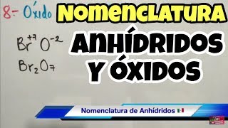 Nomenclatura de Anhídridos y Óxidos [upl. by Sy]