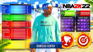 Zirinic Reveals BEST CENTER BUILD in NBA2K22 [upl. by Huai]