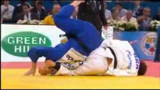 JUDO 2011 World Championships Vitaliy Dudchyk UKR  Flavio Canto BRA [upl. by Cheney]