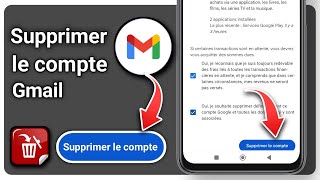 comment supprimer définitivement un compte Gmail sur Android 2024 [upl. by Aitret728]