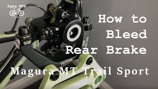 how to bleed brakes on a mountain bike  Magura MT Trail Sport [upl. by Notsuoh]