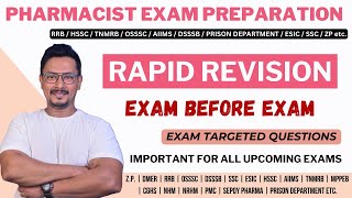 PHARMACIST EXAM PREPARATION  RRB PHARMACIST  TELANGANA PHARMACIST  PRISON DEPARTMENT  TNMRB etc [upl. by Sidon989]