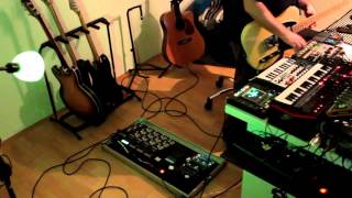 Guitar amp Synths Looping Jam Session [upl. by Ahsenrac]