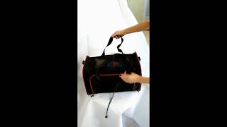 Petsfit expandable pet carrierhow to take out the support rods [upl. by Nylrahs]