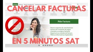 ► COMO CANCELAR FACTURAS EN EL SAT RÁPIDO  2020 [upl. by Stovall997]