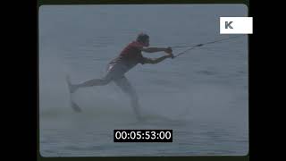 1970s Romania Waterskiing in HD from 35mm  Kinolibrary [upl. by Avon]