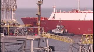 First LNG Ship Unloading [upl. by Asinla]