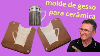 Como fazer molde de gesso para ceramica xicara ou caneca [upl. by Player553]