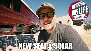 Air Ride Seat Electrical amp Solar  Bus Conversion [upl. by Mazman]