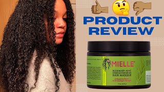 Mielle Organics Rosemary Mint Strengthening Hair Mask  Product Review [upl. by Bierman]