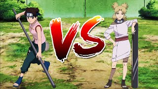 Tenten vs Temari  Anime battle during the Chunin Exam Final  Naruto Game [upl. by Lustick]