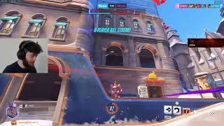 Dafran REINHARDT COMPETITIVE Gameplay  OVERWATCH VOD Replays [upl. by Titus]