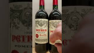 LeDomduVin Petrus label and bottle comparison between 1990 and 1998 [upl. by Scarlett]