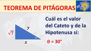 📐 Cómo calcular el CATETO ADYACENTE y la HIPOTENUSA conociendo el ángulo y el cateto opuesto [upl. by Libb]