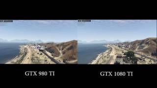 GTX 980 TI VS GTX 1080 TI GTA V 1080P [upl. by Roger]