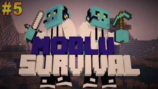 Minecraft Modlu Survival Bölüm 5  Portal [upl. by Nauquf]