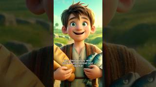 The Feeding of the 5000  Animated Bible Story  biblestories animatedfaith bibleshorts [upl. by Jacky208]