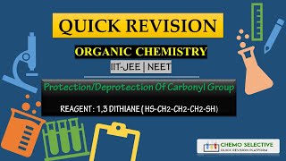 Protection And Deprotection Of Carbonyl Group  13 Dithiane  All Types Of Example  IITJEE  NEET [upl. by Worrell]