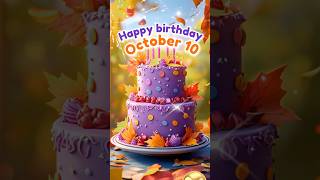 10 October Best Happy Birthday Song🎵Happy Birthday WhatsApp Status shorts celebrationavenue [upl. by Georgianne]