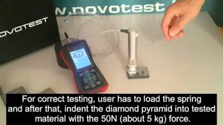 Correct UCI probe use for accurate results NOVOTEST TU3 [upl. by Sucramat12]