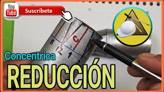 Trazado de REDUCCIÓN CONCENTRICA En Tubería [upl. by Jackson]