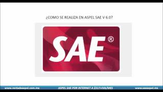 Nuevos Cambios en el Reinstalable 5 de Aspel SAE 60 [upl. by Kina]