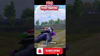 1 VS 2 sniper rifle Head Shoot shortvideo gaming pubgmobile shorts [upl. by Aidam]