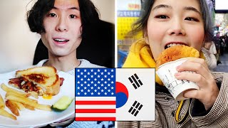 A Week Of Food South Korea Vs USA [upl. by Cary735]