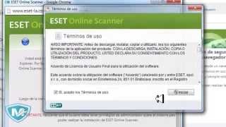 Como instalar y ejecutar ESET Online Escáner Mantenimiento Seguro [upl. by Tsugua]