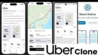 How to build an Uber clone using React Native and Expo in English  Full Tutorial [upl. by Kilk379]