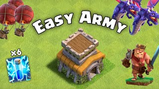 Easiest Th8 Attack Strategy For War  Th8 Zap Dragon Attack Guide [upl. by Eilsew47]