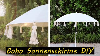 Boho Sonnenschirme DIY Sonnenschirm Balkon [upl. by Nivan]