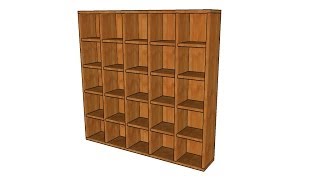 Wood bookcase plans [upl. by Siuqram]