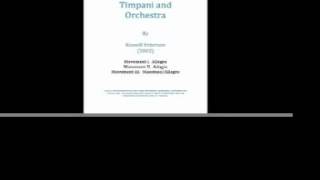 Concerto for Timpani and Orchestra by Russell Peterson [upl. by Hosea381]