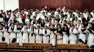 Suthozu choir at kohima chakhesang Baptist Church [upl. by Yrac]