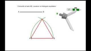 Construcción de triángulos [upl. by Okihsoy]