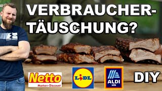 WARNUNG Discounter Spareribs im Test amp Vergleich Aldi Lidl amp Netto Rippchen [upl. by Ratep]