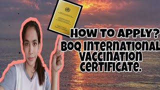 HOW TO APPLY INTERNATIONAL VACCINATION CERTIFICATE ICV GinaViar yellowcard tutorial [upl. by Epoillac]