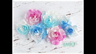 Foamiran Flowers Tutorial with Lady E Design Die  Flower 001 [upl. by Burgess523]