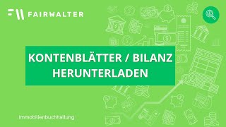 Kontenblätter Bilanz amp Erfolgsrechnung als Excel herunterladen [upl. by Stav]