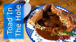 Toad In The Hole With Gravy Recipe  Great British Grub [upl. by Ailahs]