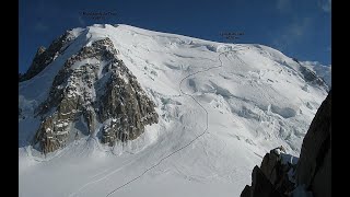 Parapente du sommet du Mont Blanc du Tacul 4200 m [upl. by Sacul]