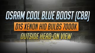 OSRAM Cool Blue Boost D1S 7000K Xenon HeadOn View [upl. by Bennir]